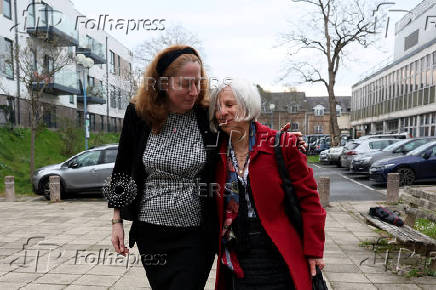 British anti-abortion activist Livia Tossici-Bolt arrives at Poole Magistrates' Court