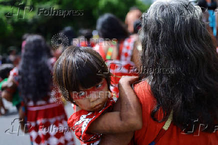 Indigenous people hold Terra Livre (Free Land) protest camp in Brasilia