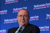 Federal Reserve Bank of Richmond President Thomas Barkin attends a conversation with the Economic Club of Washington DC