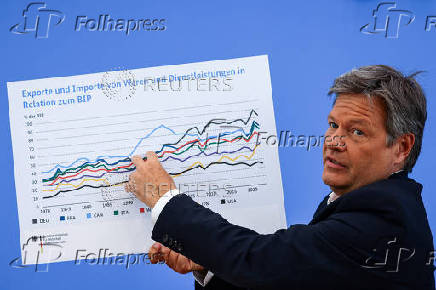 German Economy Minister Habeck presents the 2025 spring forecast