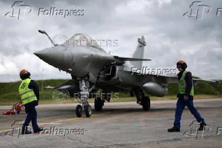 The French Navy's Landivisiau Air Base in Saint-Servais