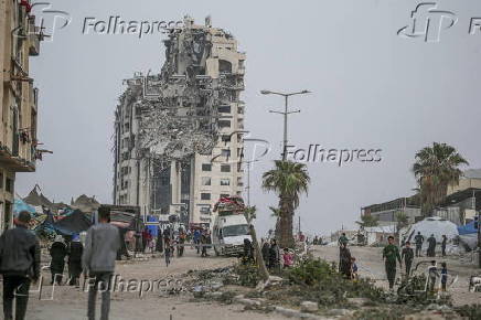 Internally displaced Palestinians from the northern Gaza Strip