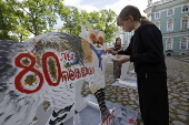 Hermitage Cat Day celebration in St. Petersburg