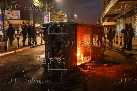 Street vendors protest in Nairobi against police harrassment