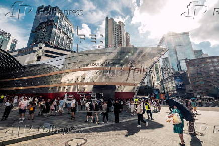 Louis Vuitton store shaped like cruise ship in Shanghai