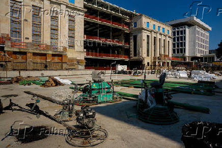Inside the renovation of the federal reserve building, in Washington, D.C