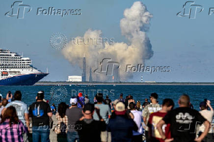 Blue Origin New Glenn rocket carrying two satellites for NASA's EscaPADE mission to orbit Mars launches from Cape Canaveral Space Force Station in Cape Canaveral