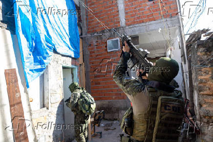 Operação na favela do Moinho, região central de São Paulo (SP)