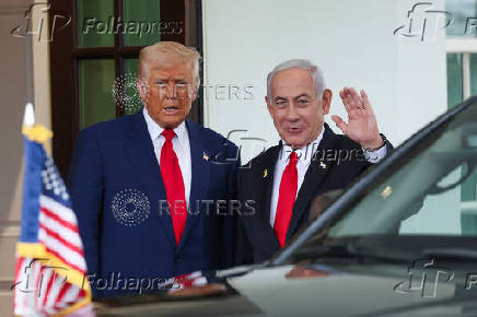 U.S. President Trump meets Israeli PM Netanyahu in Washington