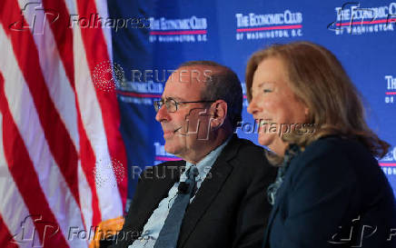 Federal Reserve Bank of Richmond President Thomas Barkin attends a conversation with the Economic Club of Washington DC