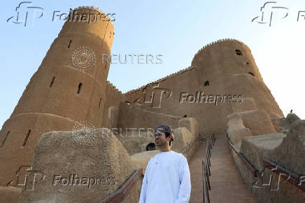 Omani Naser Al Busaidi visits Al Mirani Fort, in Muscat