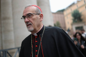 Cardinals arrive to the Vatican for a general congregation meeting