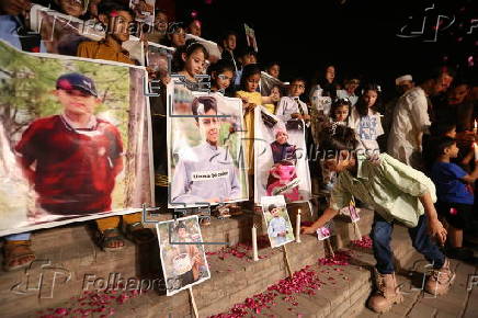 Candlelight vigil for the victims as India conducts military strikes in Pakistan
