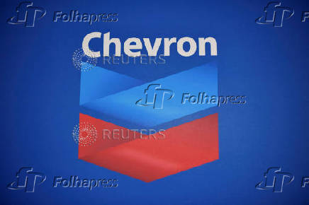 FILE PHOTO: Chevron's logo is seen in Caracas