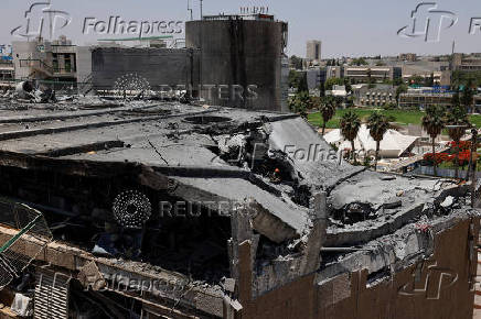 Aftermath of a missile strike from Iran on Israel, at Soroka Medical Center, in Be'er Sheva
