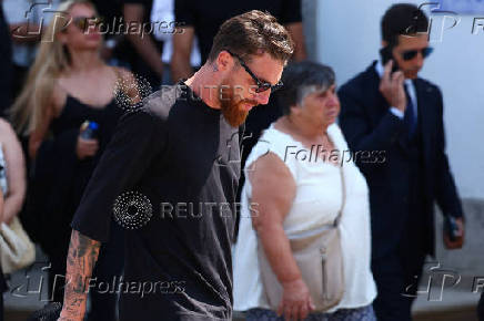 Funeral of Liverpool's Portuguese soccer player Diogo Jota and his brother Andre Silva, who died in a car crash near Zamora, Spain