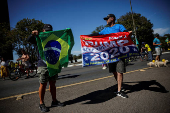 Protest in support of former Brazilian President Bolsonaro, in Brasilia