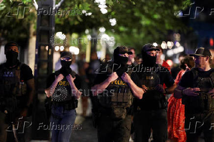 U.S. President Trump deploys the National Guard and federalizes the Metropolitan Police Department, in Washington