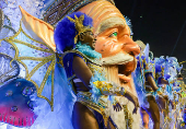 Desfile da escola de samba Império da Casa Verde no Carnaval de SP