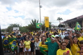 O ex- presidente jair messias bolsonaro, continua internado no hospital rio grande em natal.