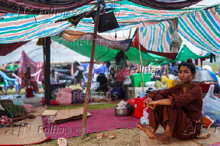 FILE PHOTO: Aftermath of a strong earthquake, in Amarapura