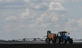 Farmers sow sunflower in Rostov region