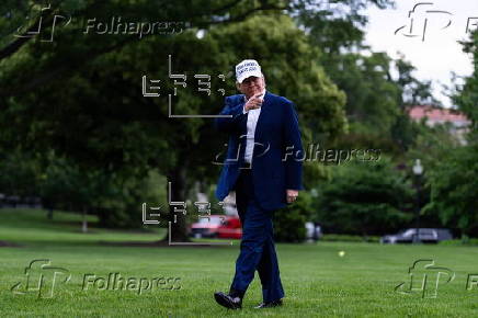 US President Donald Trump Returns to the White House on Memorial Day Weekend