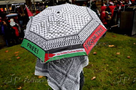 Pro-Palestine rally for Gaza in Melbourne