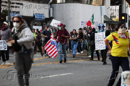 Protests against immigration sweeps continue in Los Angeles
