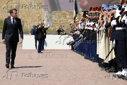 Ceremony marking the 85th anniversary of late French General Charles de Gaulle's World War II resistance call