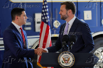 U.S. Vice President JD Vance delivers remarks in Los Angeles