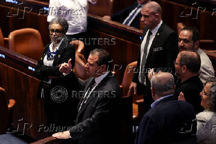 Session of the Knesset for a vote over possible expulsion of Ayman Odeh from parliament, in Jerusalem