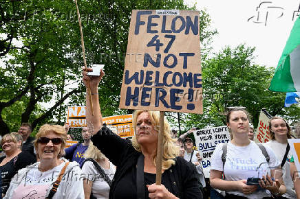 Protest against the visit of U.S. President Donald Trump, in Edinburgh