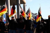 FILE PHOTO: AfD campaign rally in Hohenschoenhausen, Berlin