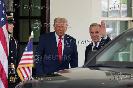 U.S. President Donald Trump meets Canadian Prime Minister Mark Carney in Washington