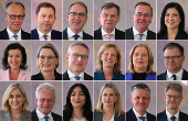 Combination picture of the German cabinet
