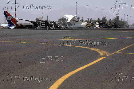 Aftermath of Israeli airstrikes on Sana'a airport