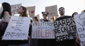 Protest over the killing of a young pregnant woman in Bucharest