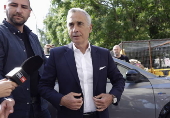 Former presidential candidate Calin Georgescu appears at hearing in Bucharest