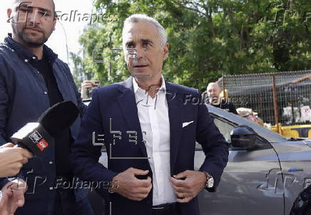 Former presidential candidate Calin Georgescu appears at hearing in Bucharest