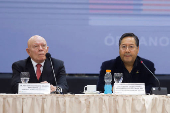 Emergency meeting convened by the Supreme Electoral Tribunal (TSE) ahead of August 17 general elections, in Santa Cruz de la Sierra