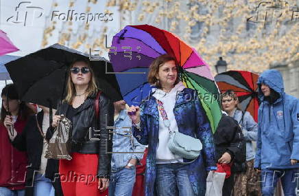 A rainy day in Moscow