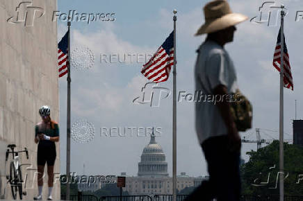 Daily Life in Washington D.C. as U.S. President Donald Trump Comteplates Military Action in Iran