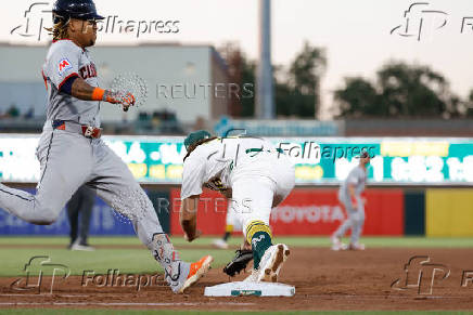 MLB: Cleveland Guardians at Athletics
