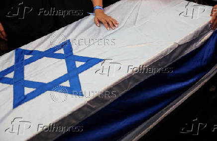 Funeral of hostage Yonatan Samerano, in Tel Aviv
