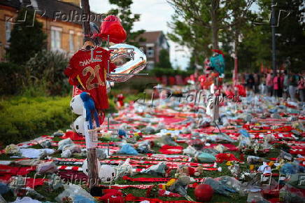 Homenajes en Anfield tras la muerte de Diogo Jota
