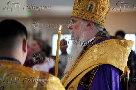 Russian Orthodox Cathedral prayers for peace in Ukraine, in Anchorage