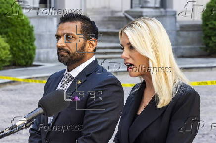Pam Bondi and Kash Patel hold DOJ press conference on sex predator sting