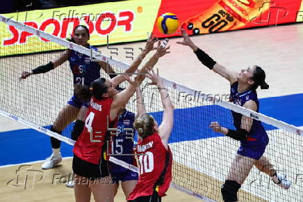 FIVB Volleyball Women's Nations League - Belgium vs Thailand