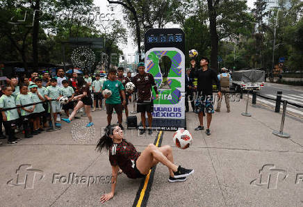 World Cup - Mexico holds event to mark one year to go until the World Cup